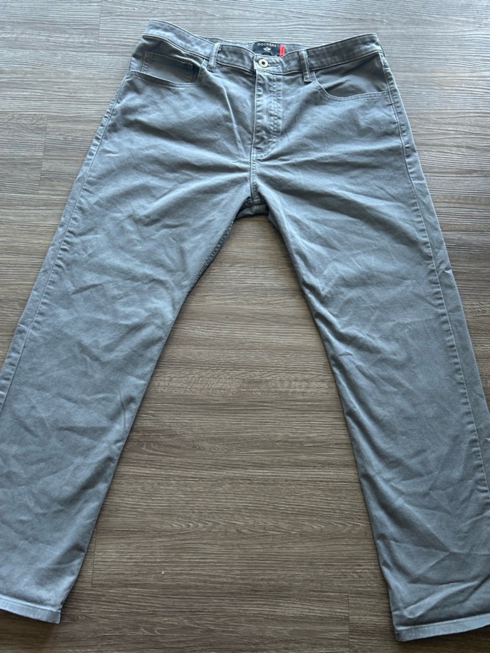Dockers Gray Straight Chino Pants